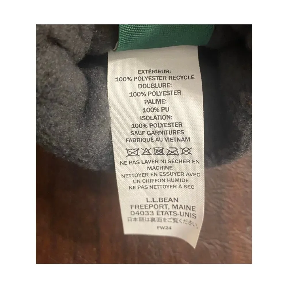 L.L. Bean Kids Small Unisex Winter‎ Ski Gloves Thinsulate Insulated Fleece Lined
